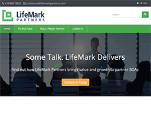 Tablet Screenshot of lifemarkpartners.com